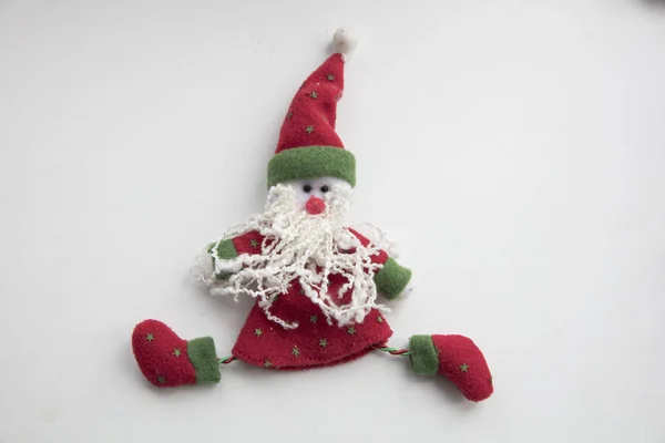 New Year Toy Santa Claus — Stock Photo, Image