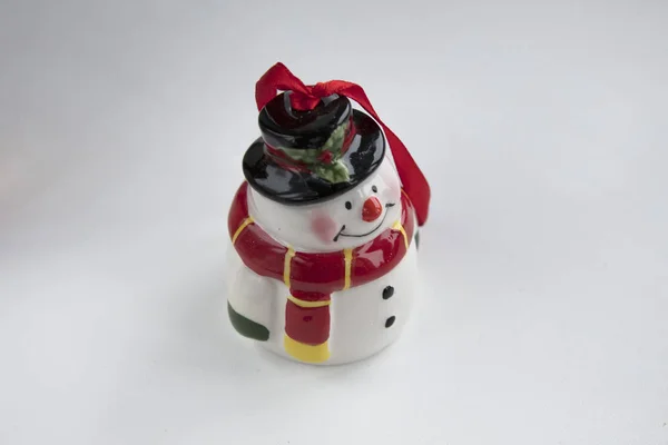 Новогодняя Игрушка Снеговик — стоковое фото