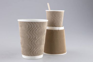 Oluklu bardak sıcak içecekler için farklı birim