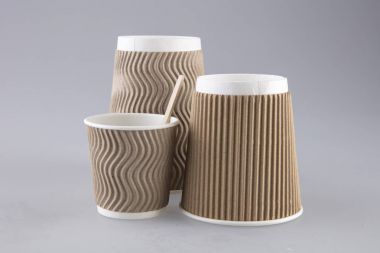 Oluklu bardak sıcak içecekler için farklı birim