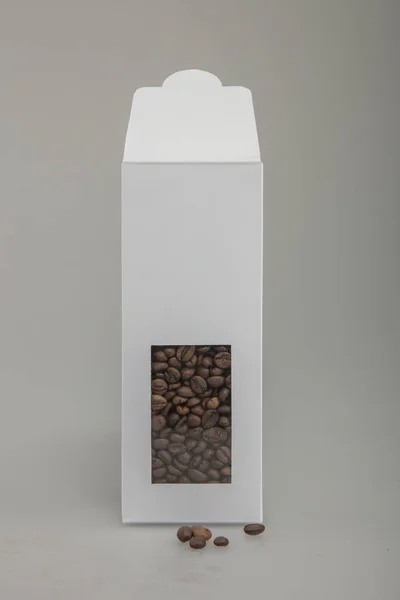 Макет Коробки Кофе — стоковое фото