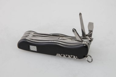 black Swiss Army Knife clipart