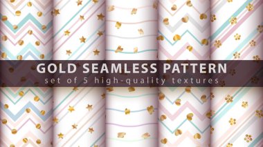 Altın glitter seamless modeli