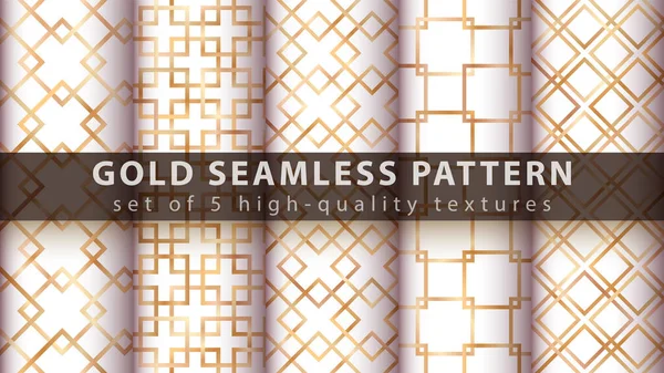 Gold princess glitter seamless pattern. — 스톡 벡터