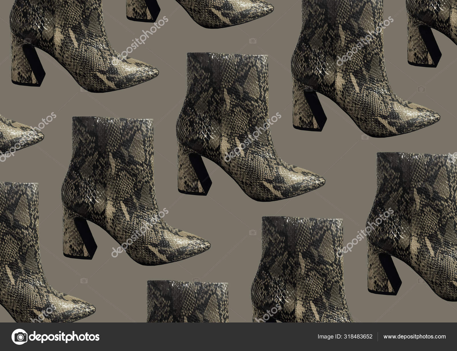 snakeskin cowboy ankle boots