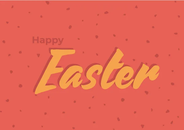 Happy Easter Ręcznie Pisane Litery Proste Słodkie Kartki Okolicznościowe Wiosenne — Zdjęcie stockowe