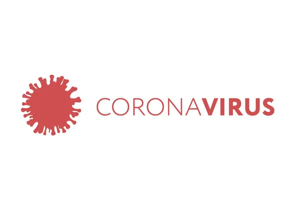 Coronavirus Banner Simplu Pentru Conștientizare Alertă Împotriva Răspândirii Bolilor Simptomelor — Fotografie, imagine de stoc