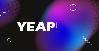 Evet, modern soyut arka planda afiş ve siyahın gradyanı. Tamam, evet. Kapak, broşür minimalist tasarım. Şekiller kompozisyonu. Sosyal medya şablonu. Gelecekçi Teknoloji Biçimi