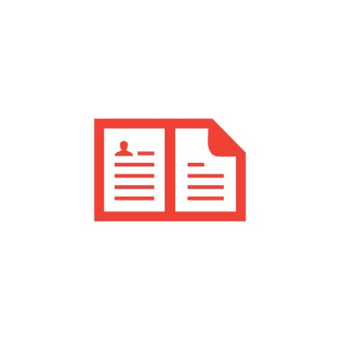 Beyaz Arkaplanda Kırmızı Simge 'ye Devam Et. Kırmızı Düz Biçim Vektör İllüstrasyonu.