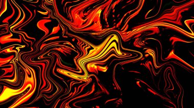 Soyut Kırmızı Psikedelik Sıvılaştırılmış Arkaplan. Dijital Sanatta Sıvı Renkli Doku