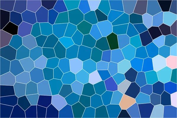 Abstrakt Blue Broken Stained Glass Background Effect Illustration Texture Design — Stock fotografie