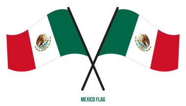Mexico Flag Waving Vector Illustration on White Background. Mexico National Flag. vector Mexico Flag Waving Vector Illustration on White Background. Mexico National Flag. vector