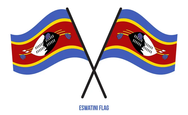 Εικονογράφηση Της Σημαίας Του Εσγουάινι Εικόνα Λευκό Φόντο Εθνική Σημαία — Διανυσματικό Αρχείο