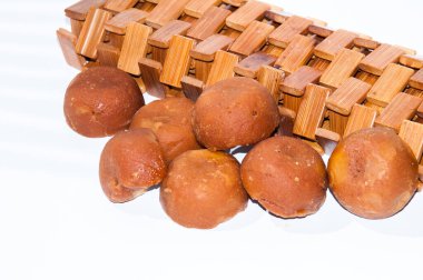 Kolombiya 'dan gelen organik panela beyaza izole edilmiş.