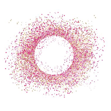 Vektör konfetileri sıçrama noktaları izole patlama renkleri