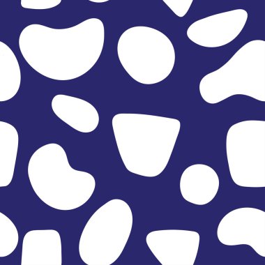 Abstract modern retro seamless background spots shapes