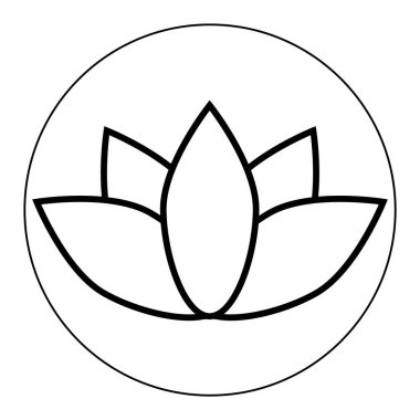 Yoga doğal ekoloji vektör çizim şablonunu simgeler. Instagram, web sitesi, iniş, baskı, ağ, pankart.