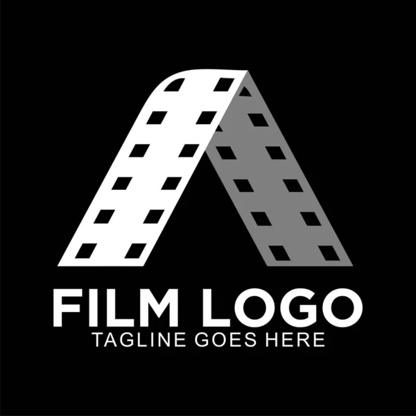 Logo Cinématographie Vidéo Photographie Pour Entreprise — Image vectorielle