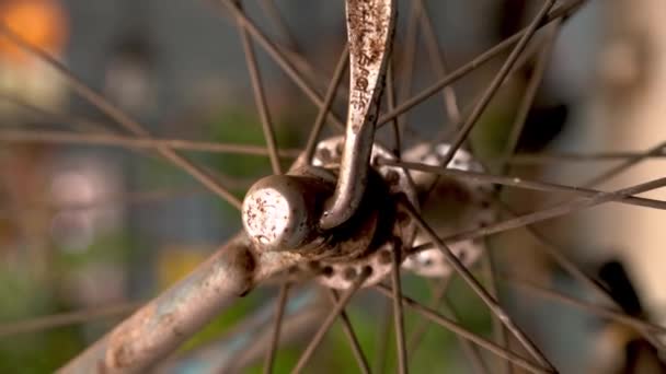 Abandonado Bici Vieja Trastero — Wideo stockowe