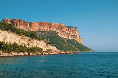 Güney Fransa 'daki Cassis plajından Seaview.