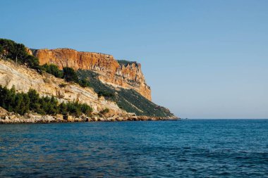 Güney Fransa 'daki Cassis plajından Seaview.