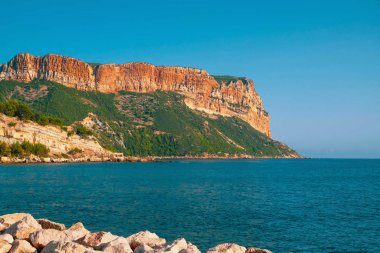 Güney Fransa 'daki Cassis plajından Seaview.