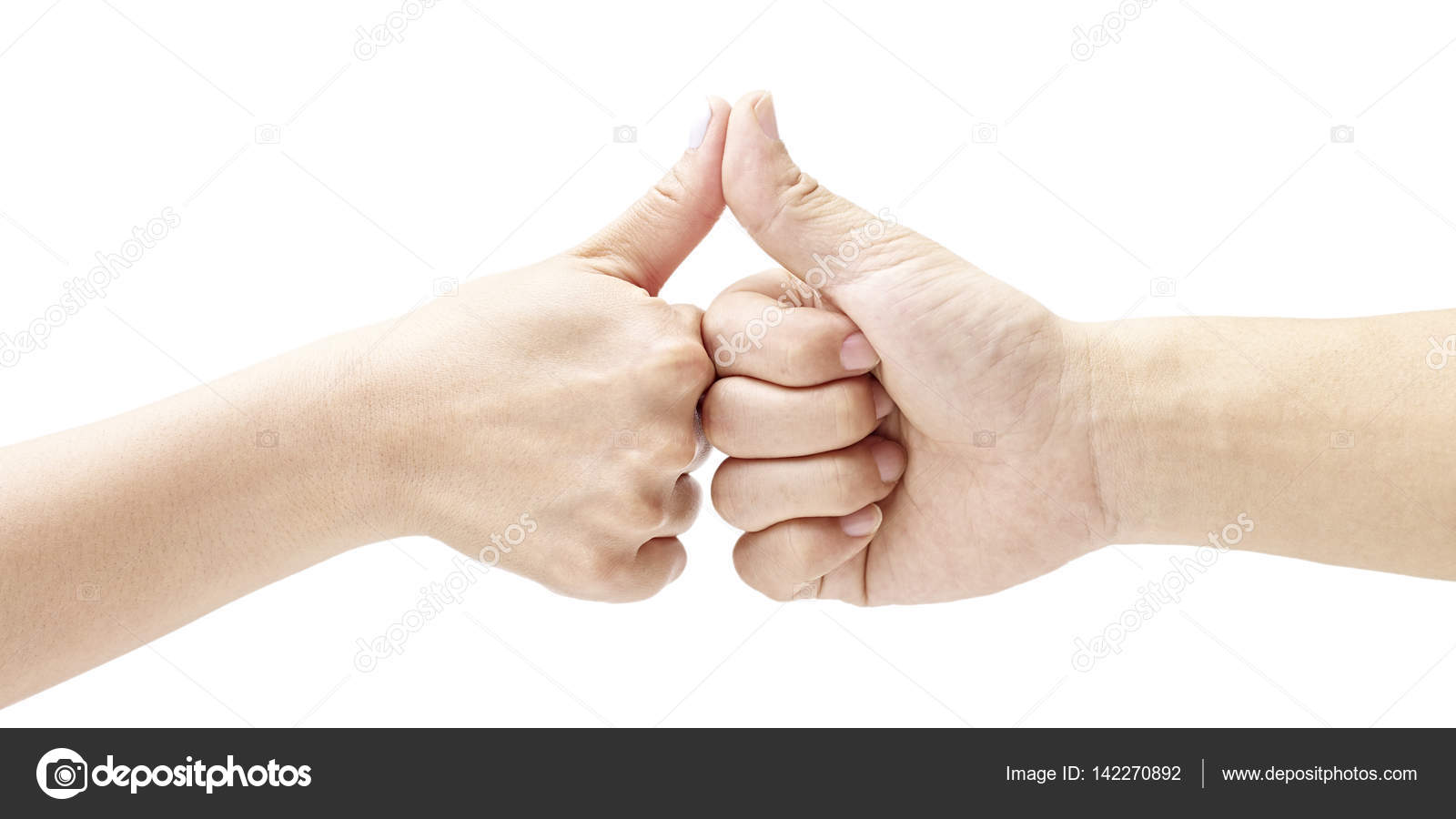 Two hands with thumbs pressed together Stock Photo by ©imtmphoto 142270892