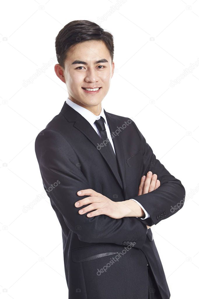 studio portrait asian business man