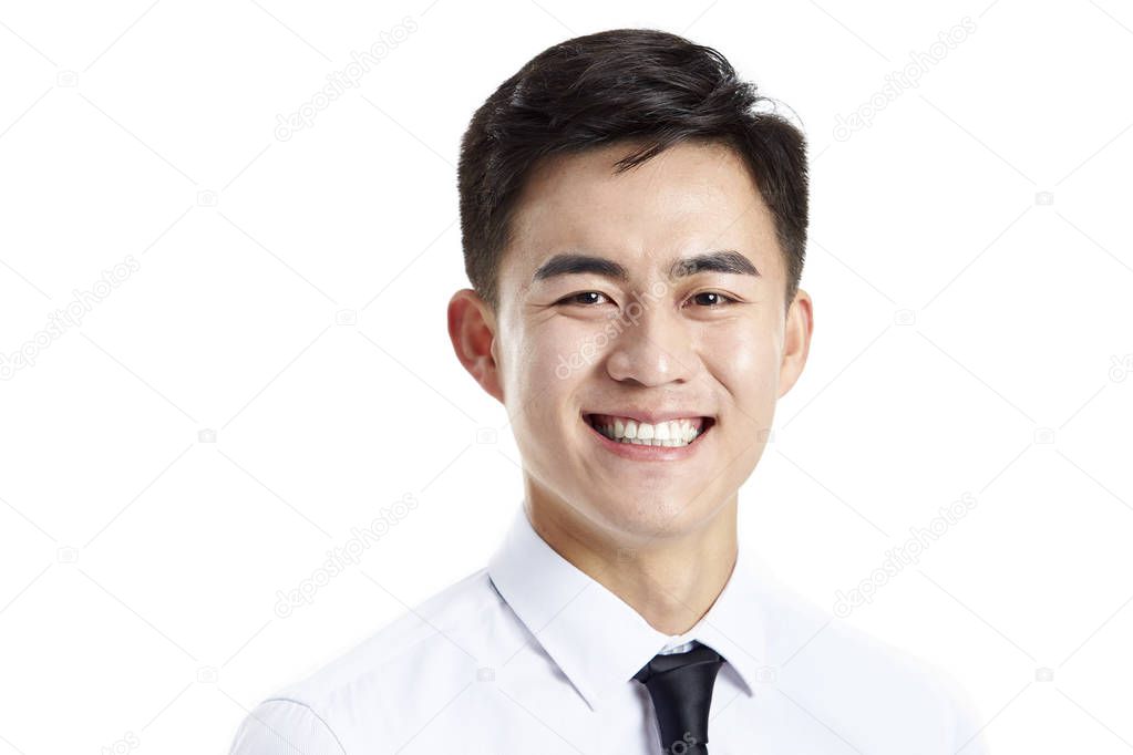 studio portrait asian business man