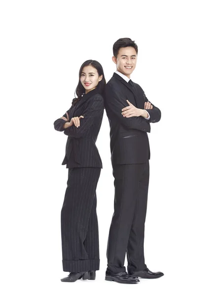 Jeune asiatique homme d'affaires et femme d'affaires — Photo