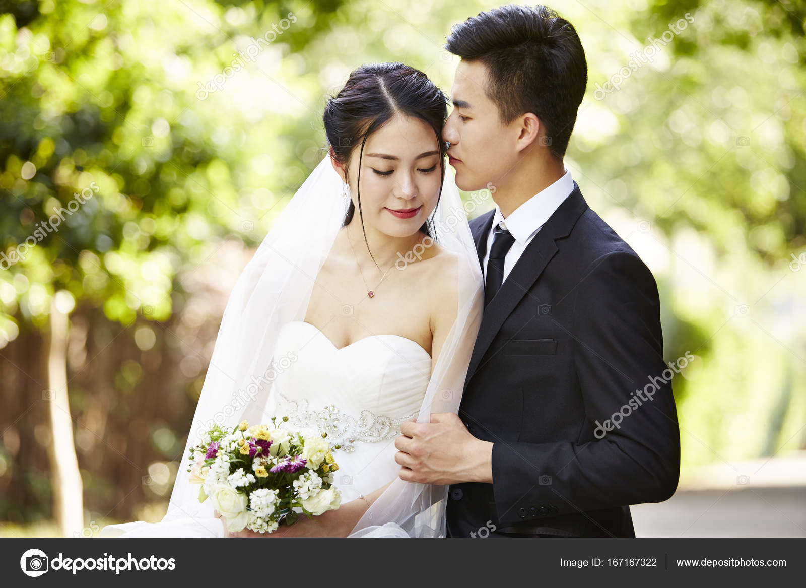 Asian Couple Outdoor