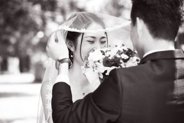 Asya damat gelin peçe kaldırma
