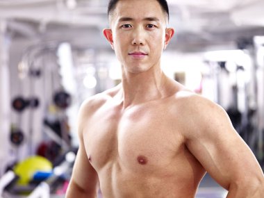 Asya bir vücut geliştirmeci portresi