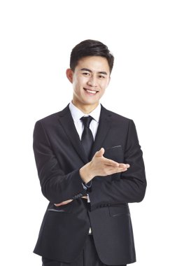 bir davetiye yapmak genç Asya iş yürütme