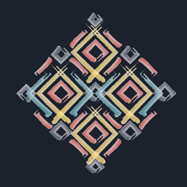 Kürelerden yapılmış sembolün çizimi