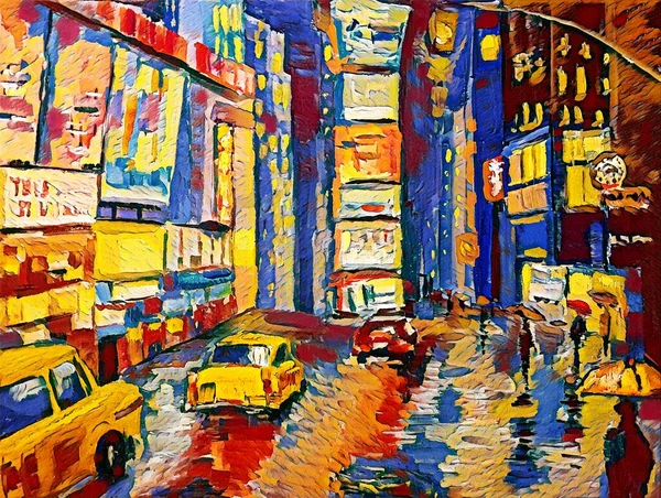 New York 'ta şehir caddesi