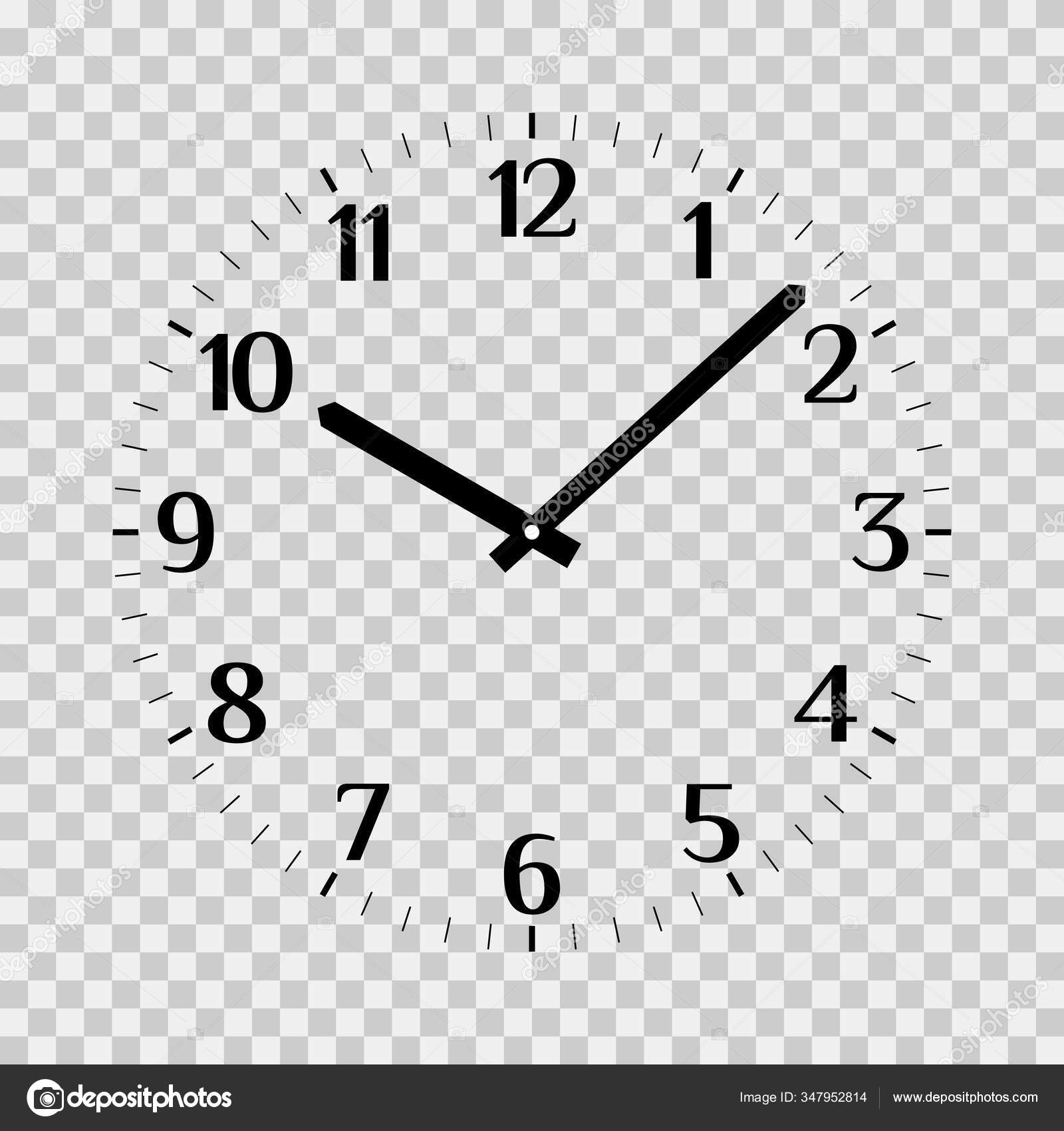 Classic clock face vector mockup. Hour and minute hands with arabic  numerals. Office clock icon design template closeup Stock Vector Image by  ©IvanBurchak #347952814