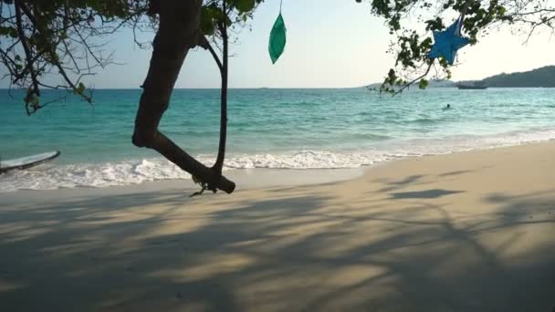 Spiaggia Oceano Dell Isola Tropicale — Video Stock