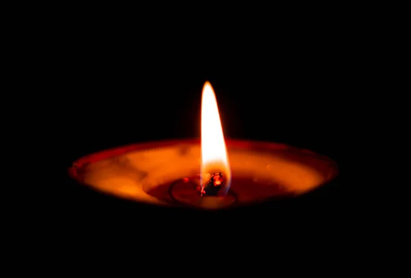 Butterlamp Wax Candles Diwali Batti Diya Burning Dark Een Boterlamp — Stockfoto