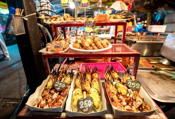 Sea Food Krabi Walking Street Krabi Town Thailand — Stock Photo, Image