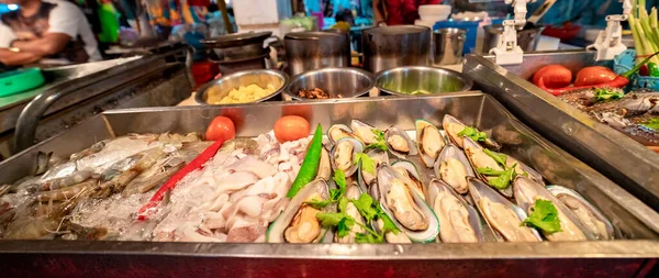 Sea Food Krabi Walking Street Krabi Town Thailand — Stock Photo, Image