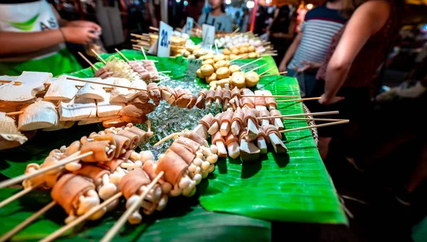 Street Food Krabi Weekend Walking Street Krabi Town Thailand — Stock Photo, Image