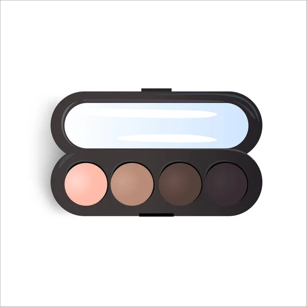 Realistic eyeshadow palette — Stock Vector