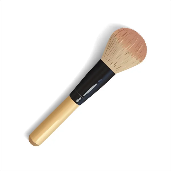 Realistic makeup brush — Stock Vector