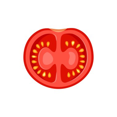 izole kırmızı domates dilim