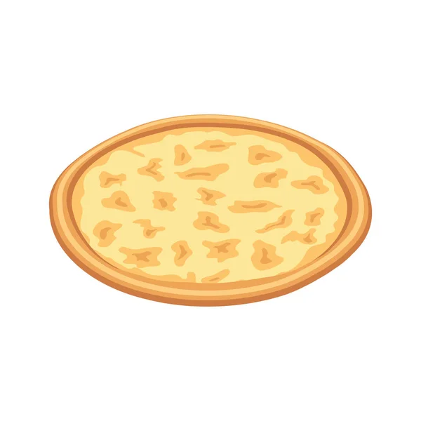 Leckere Pizza vier Käse isometrisch — Stockvektor