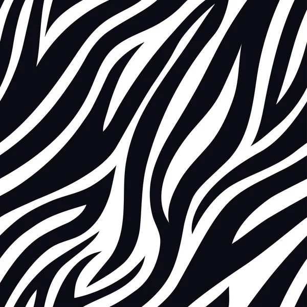Moda zebra sem costura padrão preto — Vetor de Stock