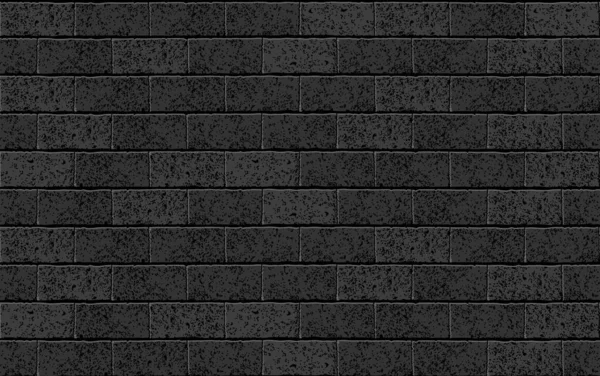 Реалистичная Кирпичная Стена Векторного Кирпича Черный Текстурированный Кирпичный Фон Печати — стоковый вектор