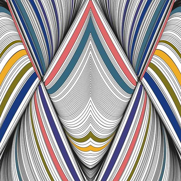 Sömlös Illustration Från Pastellfärger Silke Tyg Tråd Geometriska Mönster Vektorbild — Stock vektor
