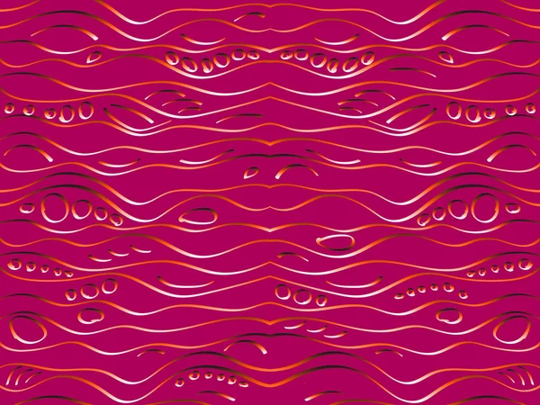 Horizontal Pattern Bright Color Burgundy Background Horizontal Smooth Lines Various — 스톡 벡터